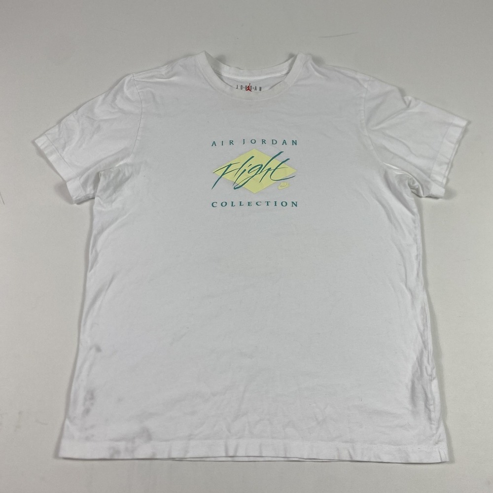 Nike Jordan Shirt Mens XL White Air Jordan Flight Collection Tee DH8970-101